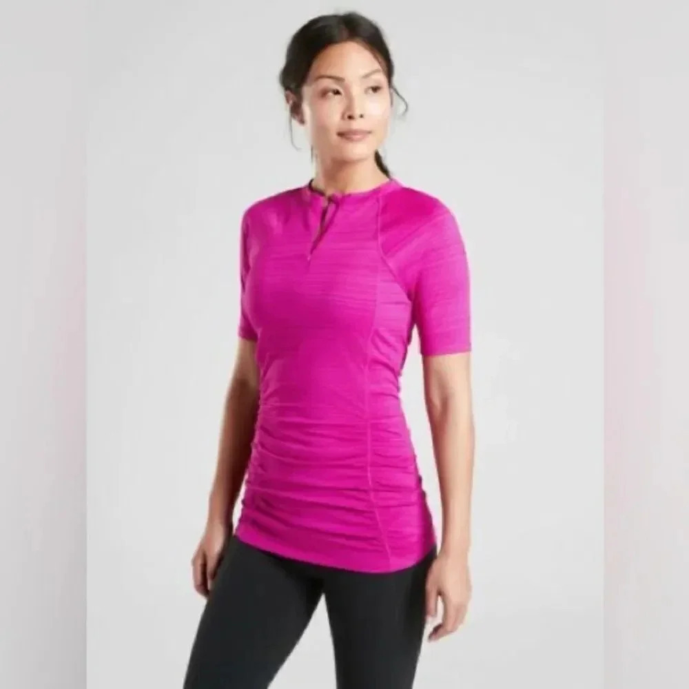 Athleta Bright Pink Active Top
